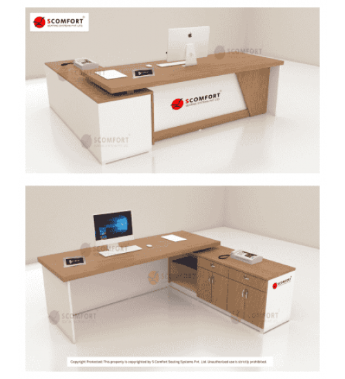 Scomfort SC-EX110 Executive Table with Side Runner and Drawer
